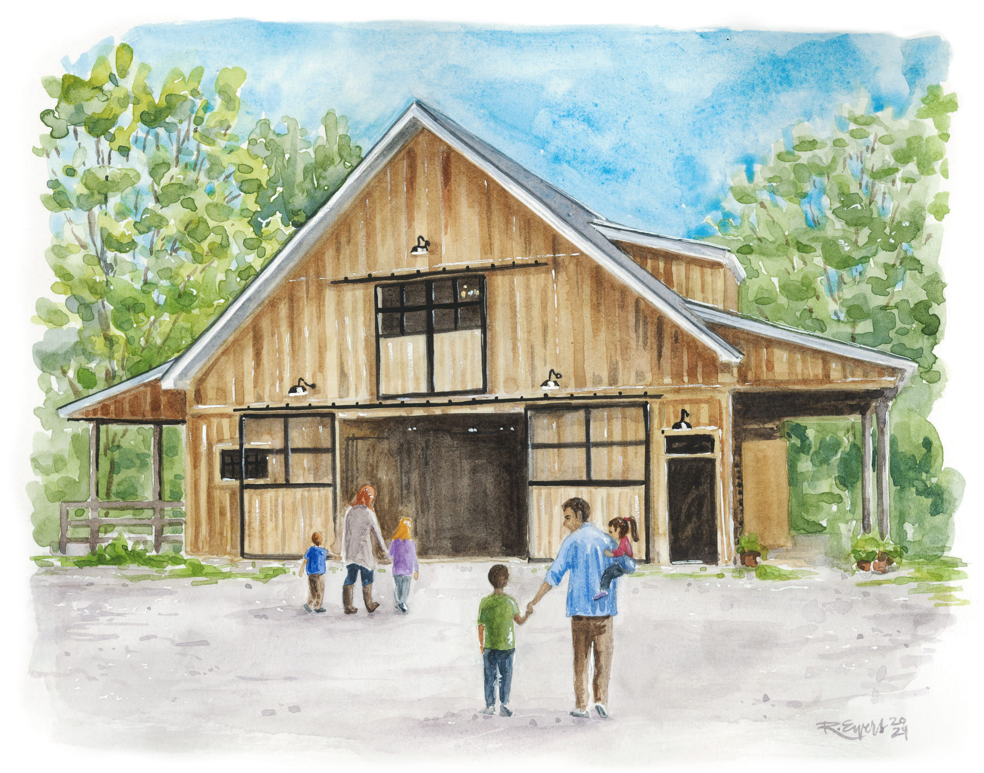 perch farm illustration perch farm illustration